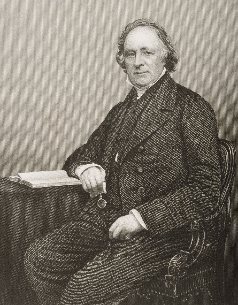 Thomas Binney (1798-1874) metszetét D.J. Pound egy fényképről, a „The Drawing-Room of Eminent Personages, Volume 2”, Londonban, 1860. alkotó: John Jabez Edwin Paisley Mayall