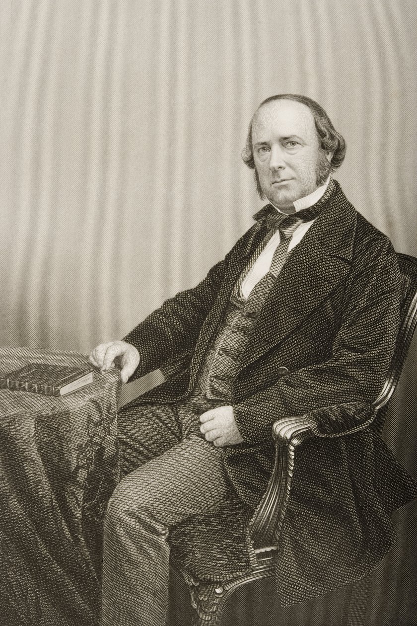 Thomas Wright (1810-77) metszetét D.J. Pound egy fényképről, a „The Drawing-Room of Eminent Personages, Volume 2”, Londonban, 1860. alkotó: John Jabez Edwin Paisley Mayall