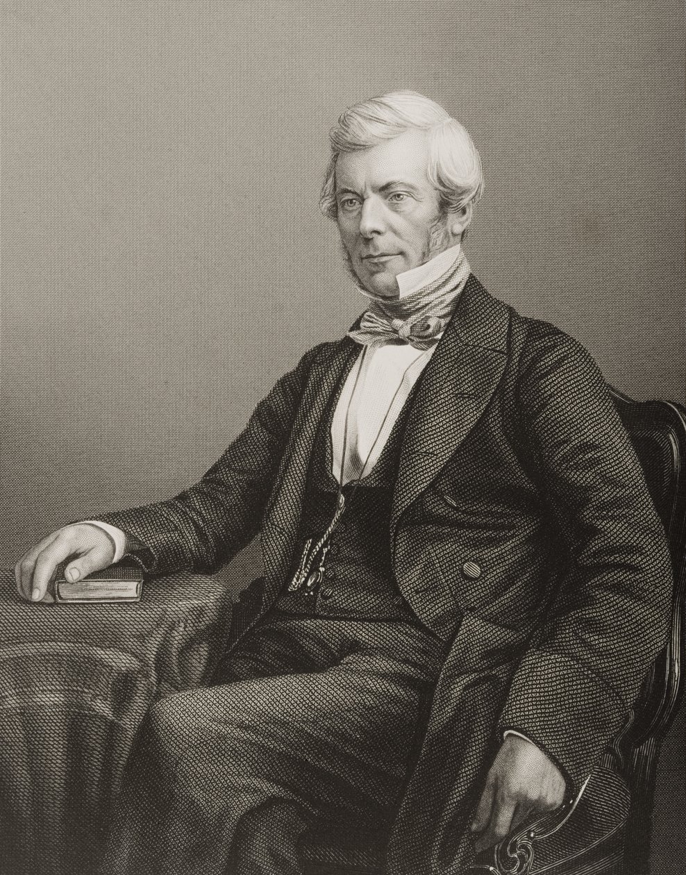William Chambers (1800-83) D.J. Pound metszete fénykép alapján, a "The Drawing-Room of Eminent Personages, Volume 2" című, 1860-ban Londonban kiadott kötetből. alkotó: John Jabez Edwin Paisley Mayall