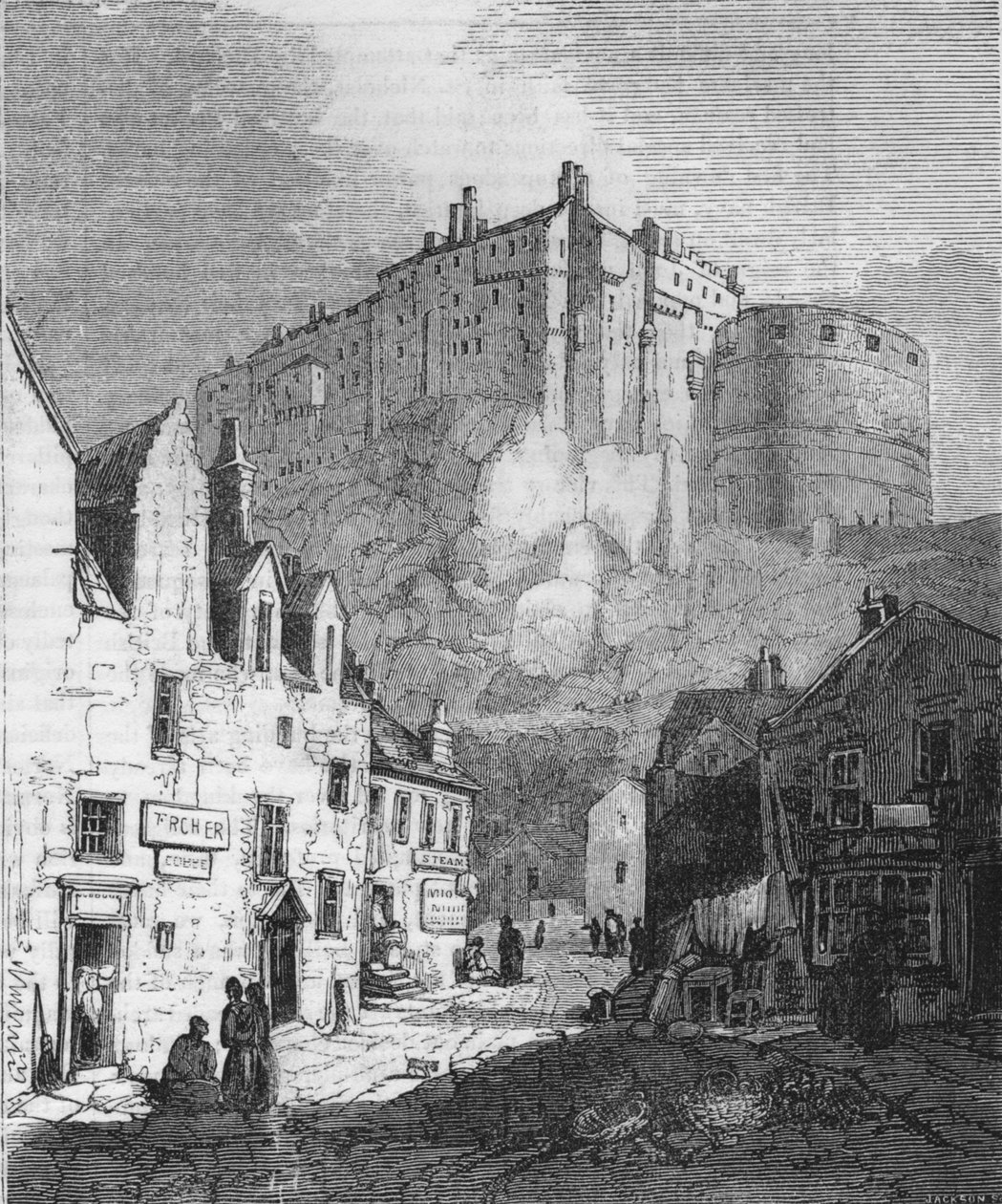 Edinburgh-i kastély, 1843, 1845 alkotó: John Jackson