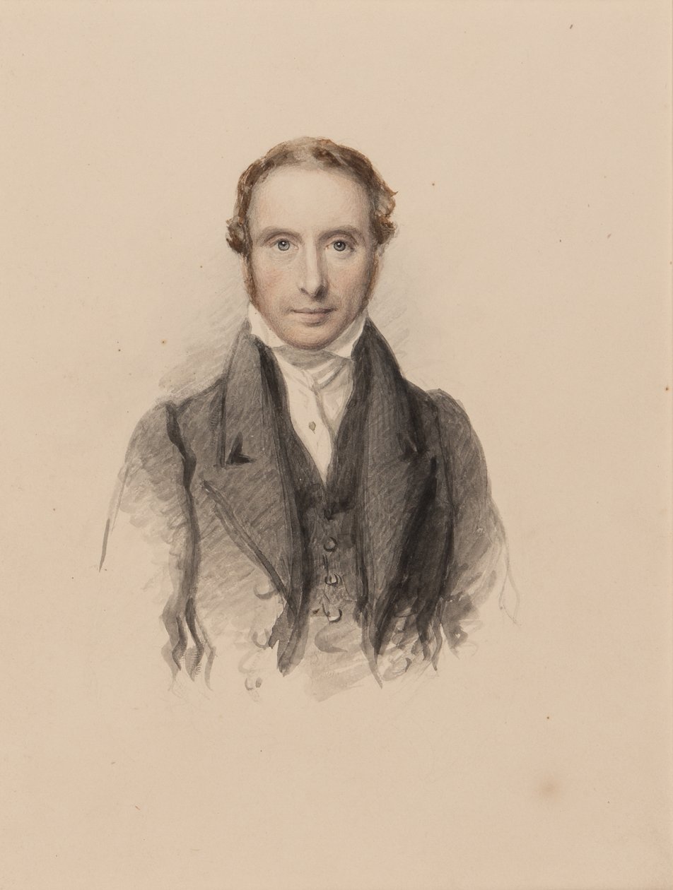 Samuel Prout portréja, 1820 körül (wc papíron) alkotó: John Jackson