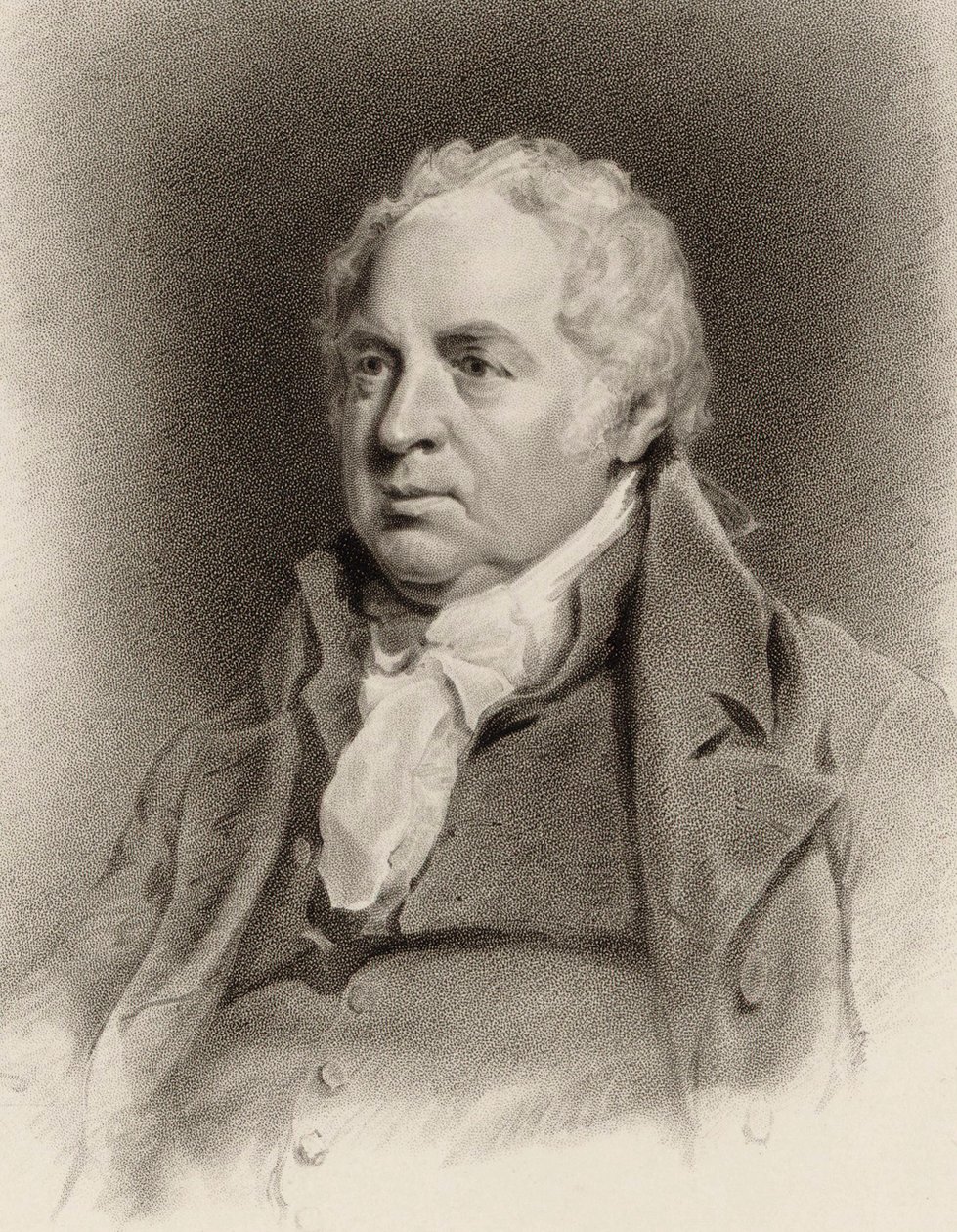 William Shield hegedűművész és zeneszerző portréja 1748-1829, 1822. alkotó: John Jackson
