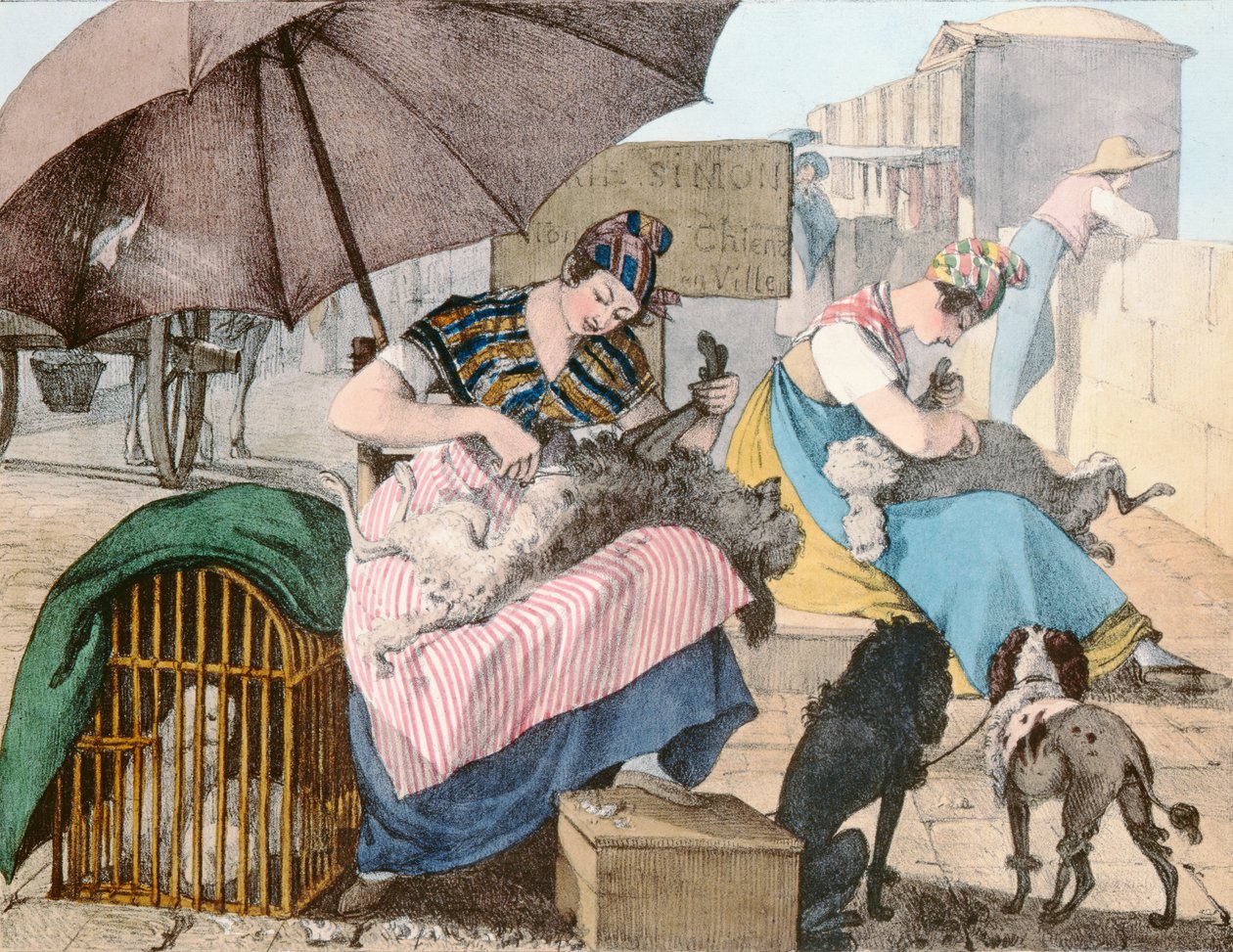 A kutyakozmetikusok, 1820 alkotó: John James Chalon