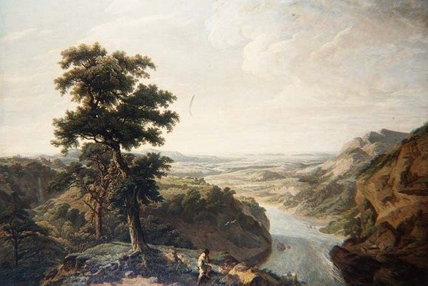 A Severn folyó, a tenger felé néz alkotó: John James Chalon
