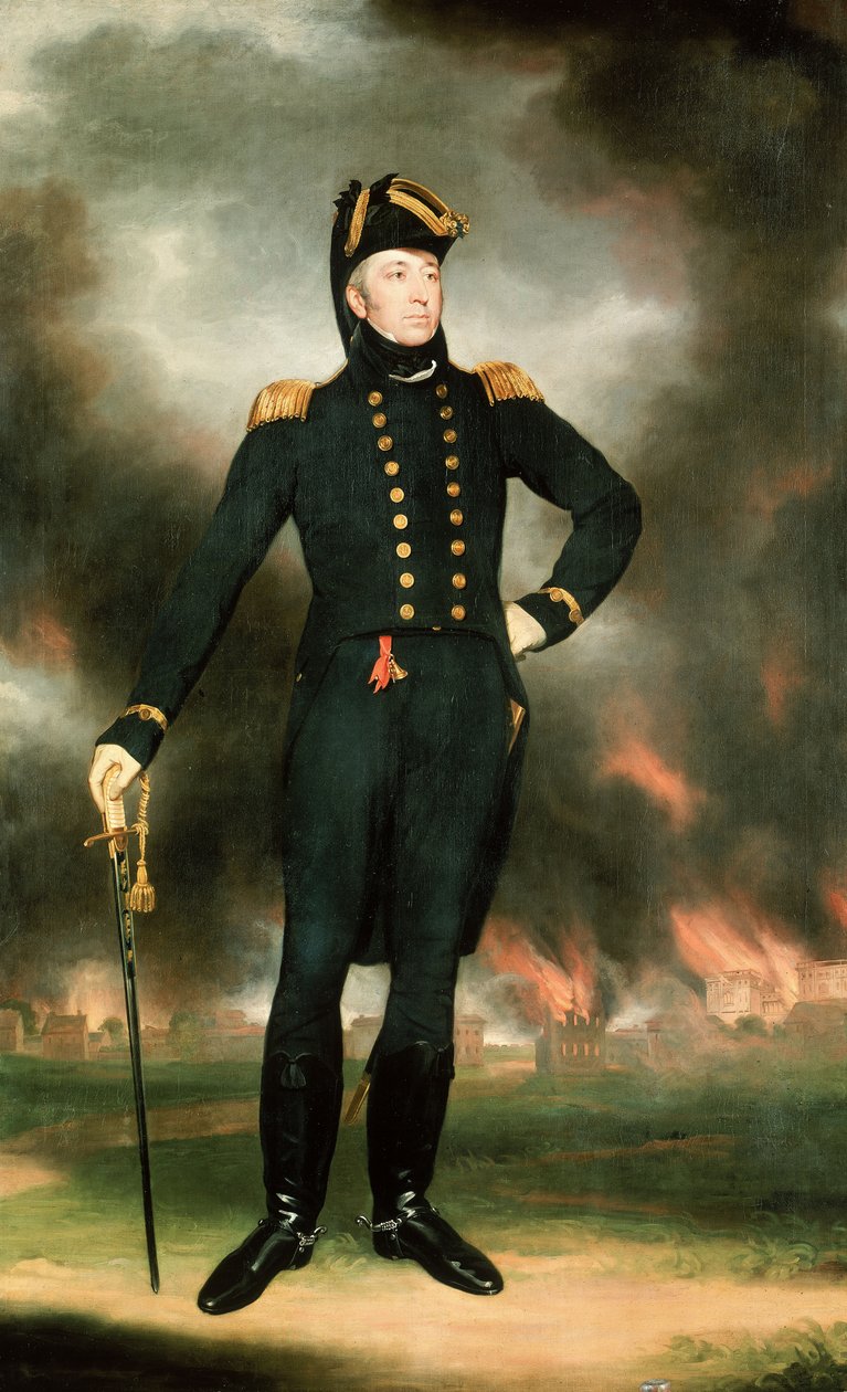 Sir George Cockburn ellentengernagy (1772-1853), 1817 körül (olaj, vászon) alkotó: John James Halls