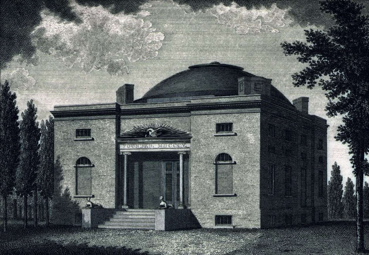 Pennsylvaniai Képzőművészeti Akadémia, metszett: Benjamin Tanner (1775-1848), 1820 körül alkotó: John James after Barralet