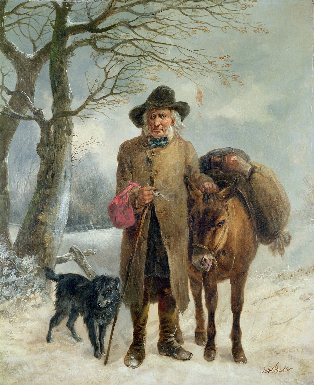 Téli üzemanyag (olaj) gyűjtése alkotó: John Jesse Barker