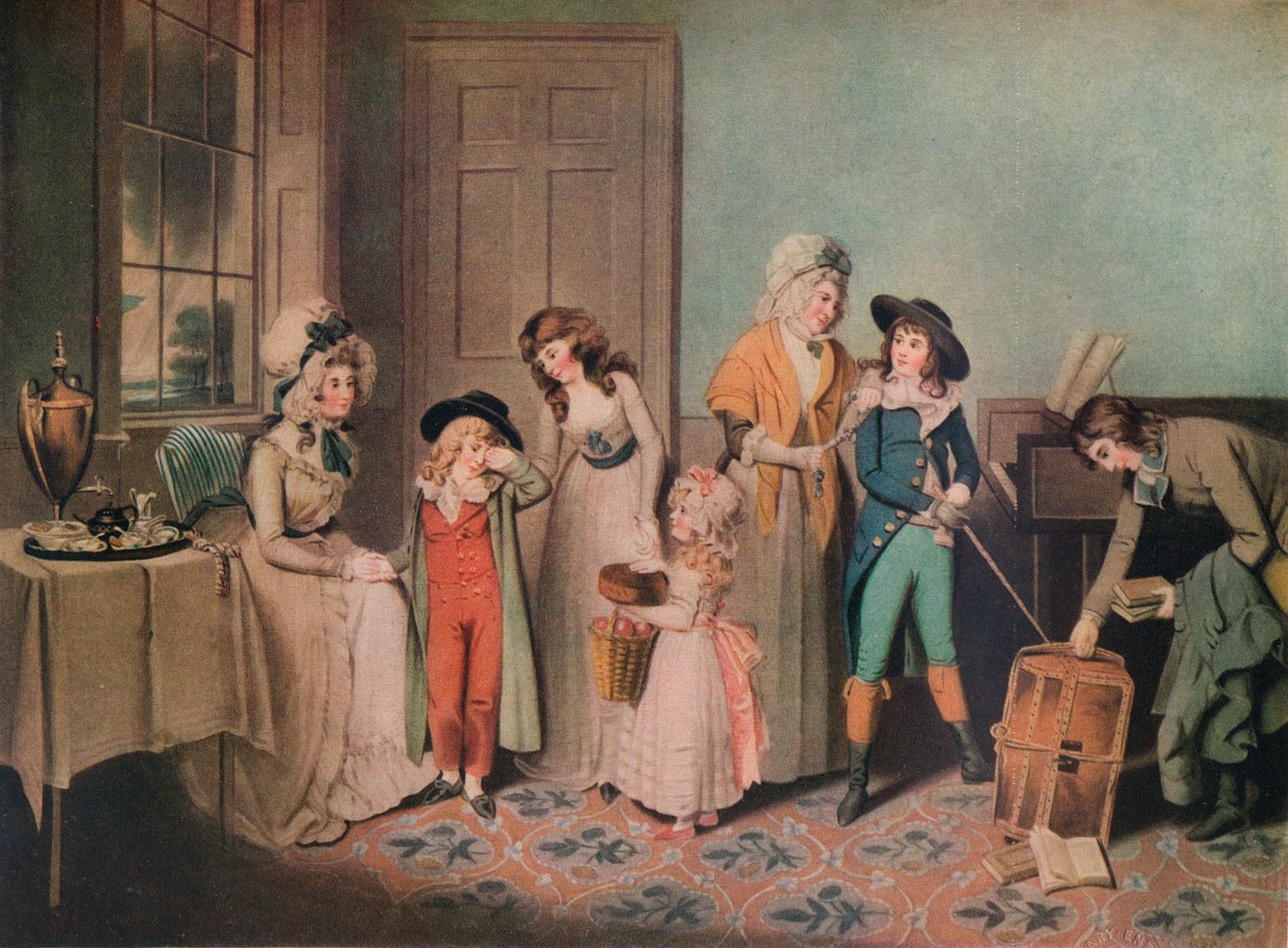 Fekete hétfő vagy indulás az iskolába, 1790, 1919 alkotó: John Jones
