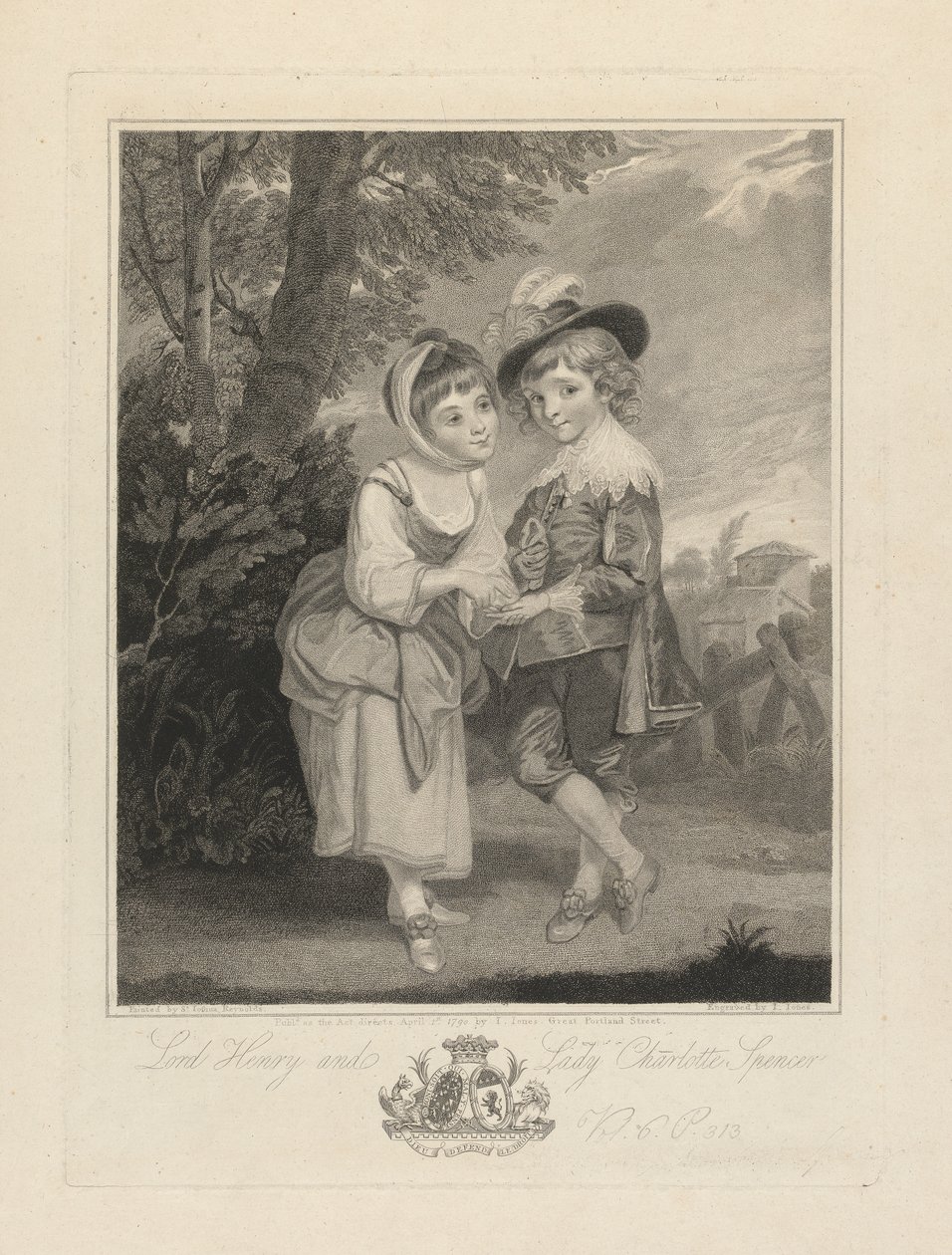 Lord Henry és Lady Charlotte Spencer alkotó: John Jones