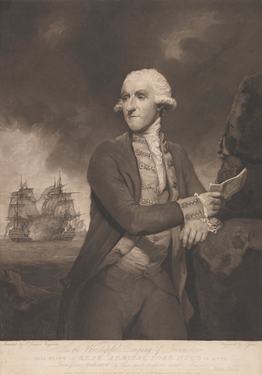 Lord Hood ellentengernagy alkotó: John Jones