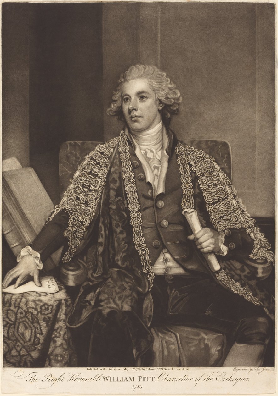 William Pitt alkotó: John Jones after George Romney