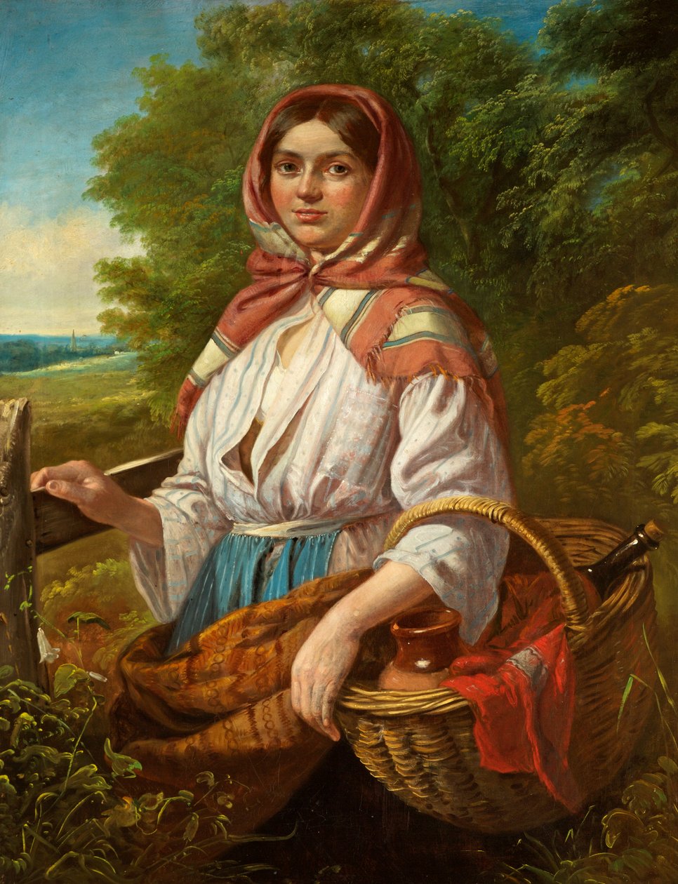 A gazdák ebédje, 1872 alkotó: John Joseph Barker