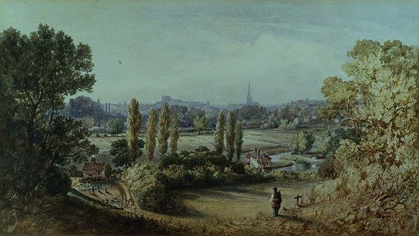 Norwich a Crown Pointból alkotó: John Joseph Cotman