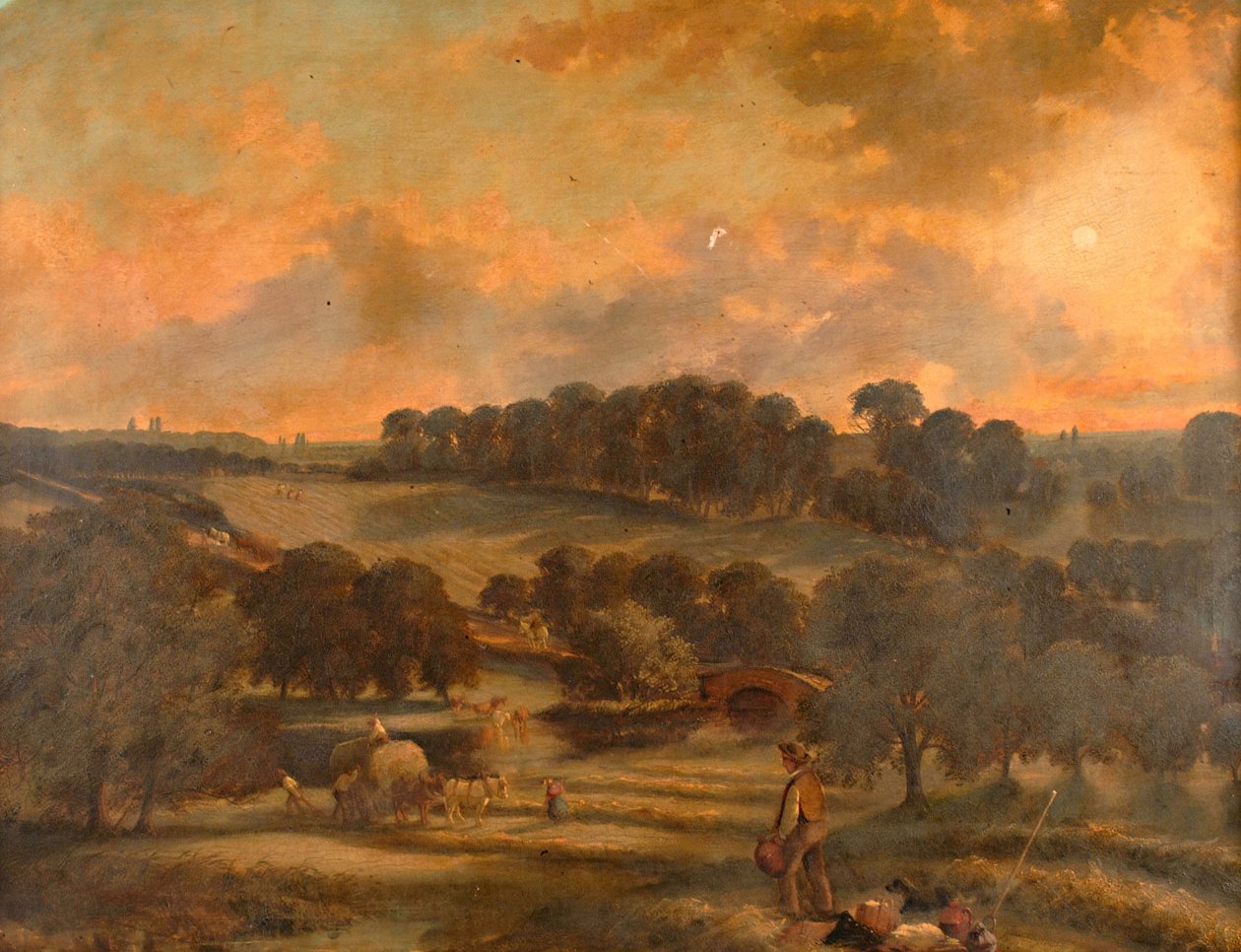 Haytime, Hamstead Mill, Handsworth, Staffordshire, 1850-1908. alkotó: John Joseph Hughes
