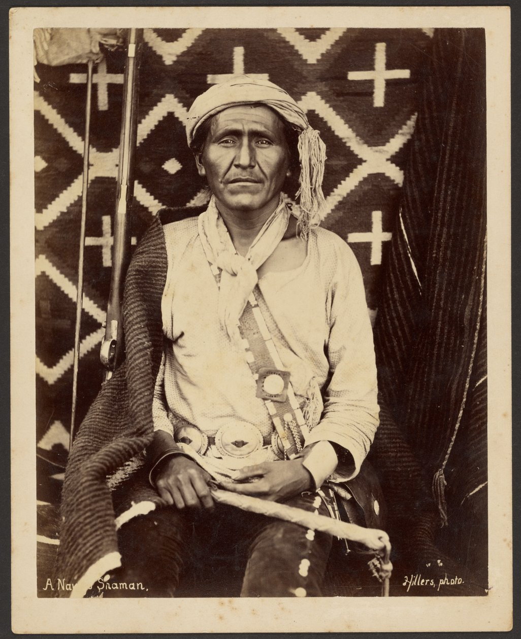 Egy navahó sámán alkotó: John K. Hillers