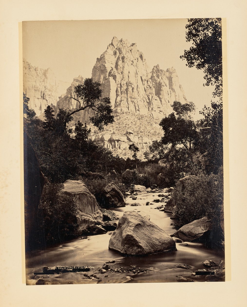 Eagle Crag, Rio Virgen, Utah állam alkotó: John K. Hillers