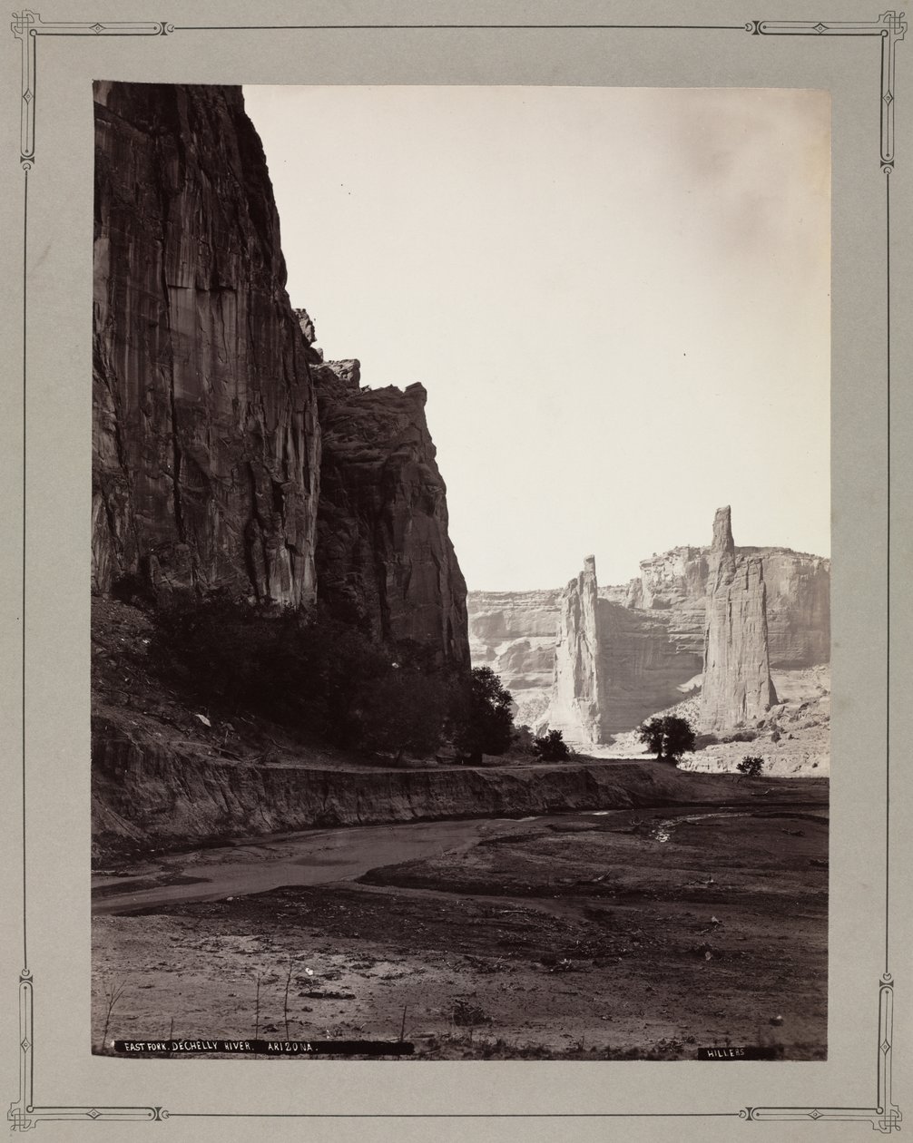 East Fork, a Chelly-folyó mellékága, Arizona alkotó: John K. Hillers