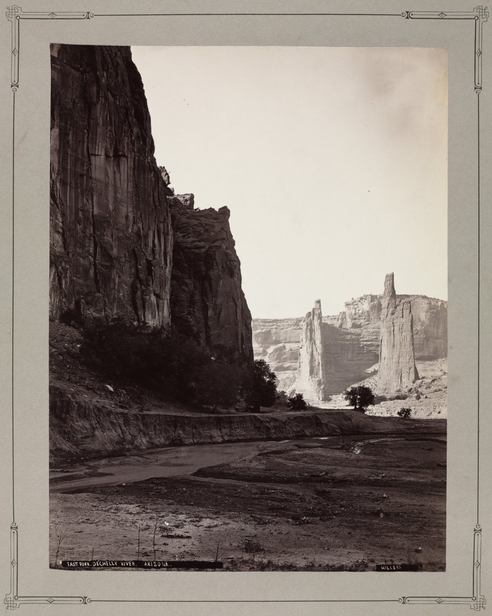 East Fork, de Chelly River, Arizona, 1879-1881. alkotó: John K. Hillers