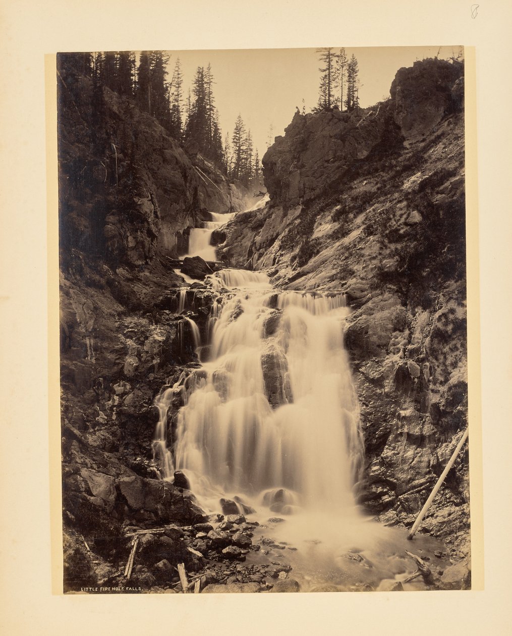 Little Fire Hole-vízesés alkotó: John K. Hillers