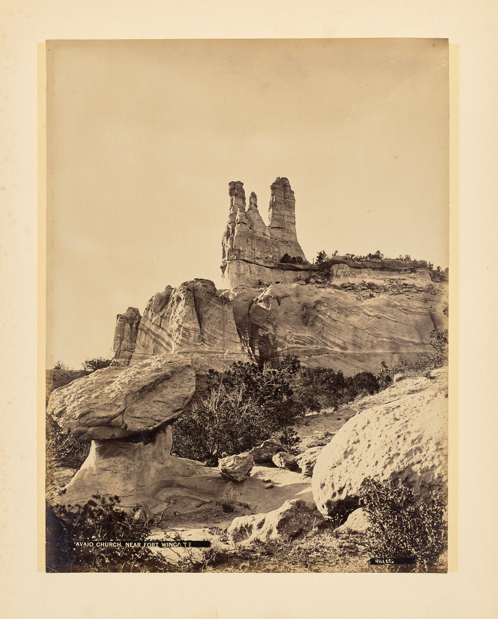 Navahó templom Fort Wingate közelében alkotó: John K. Hillers