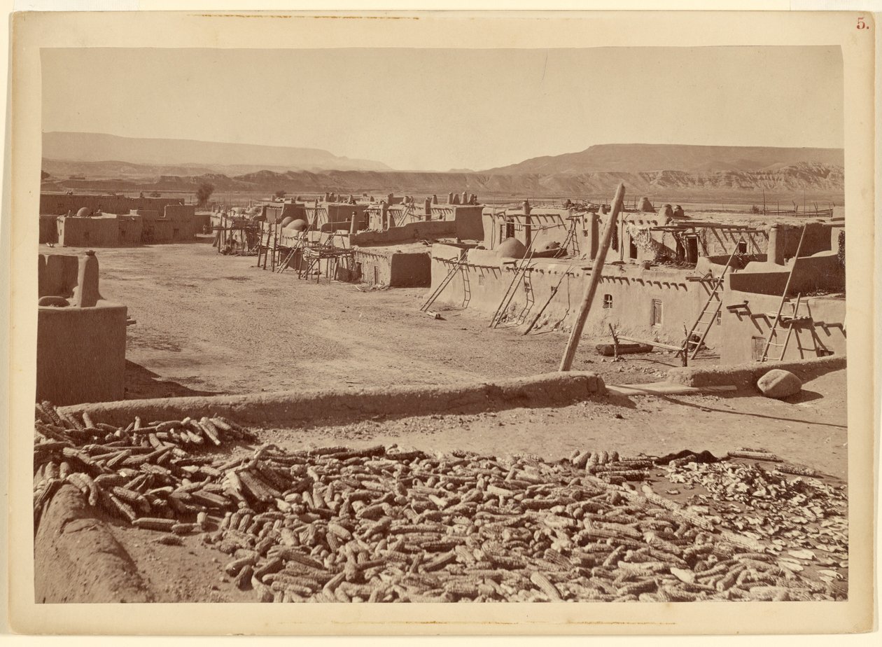 San Juan pueblo, Új-Mexikó: a város északi vége alkotó: John K. Hillers