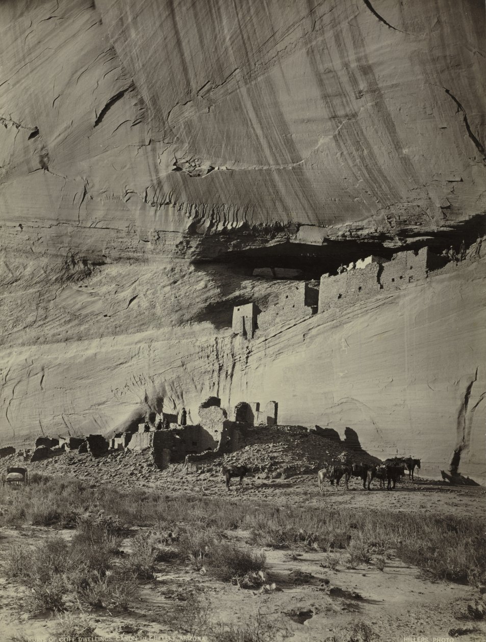Sziklalakások romjai, Cañon de Chelly, Arizona alkotó: John K. Hillers