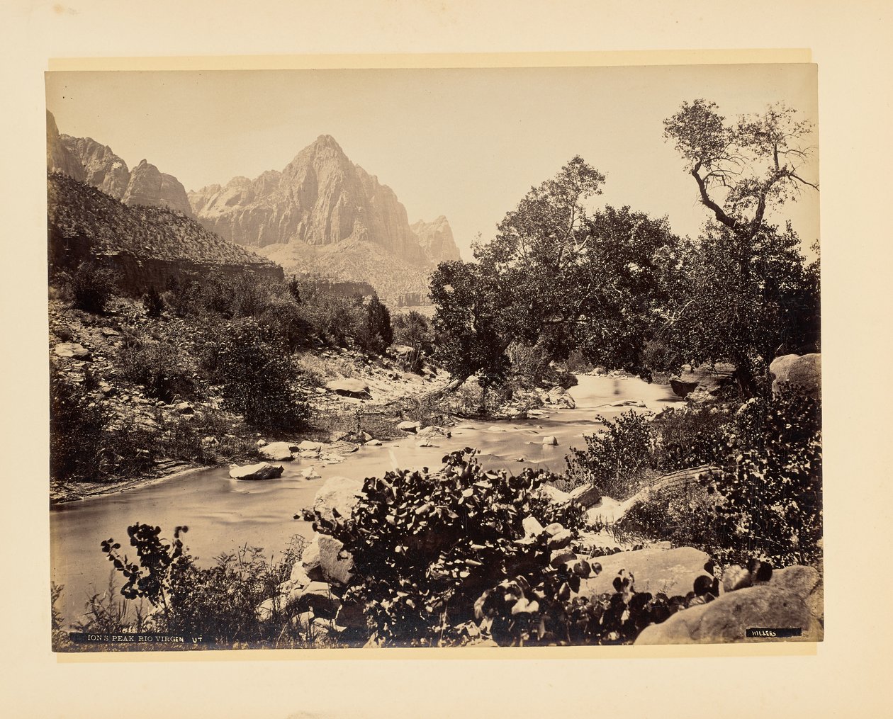 [Z]ion-csúcs, Rio Virgen, Utah alkotó: John K. Hillers