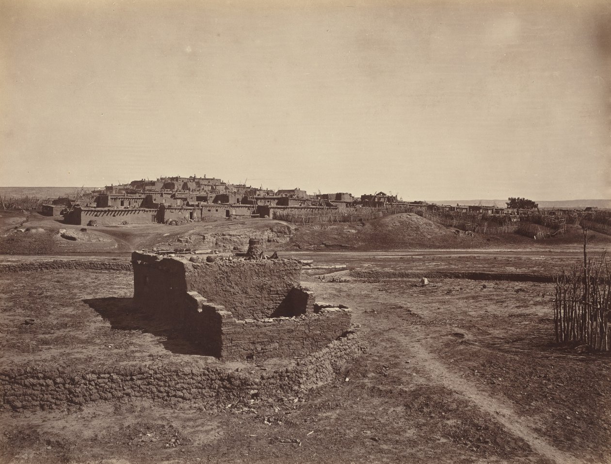 Zuni Pueblo, 1879 (fotó) alkotó: John K. Hillers
