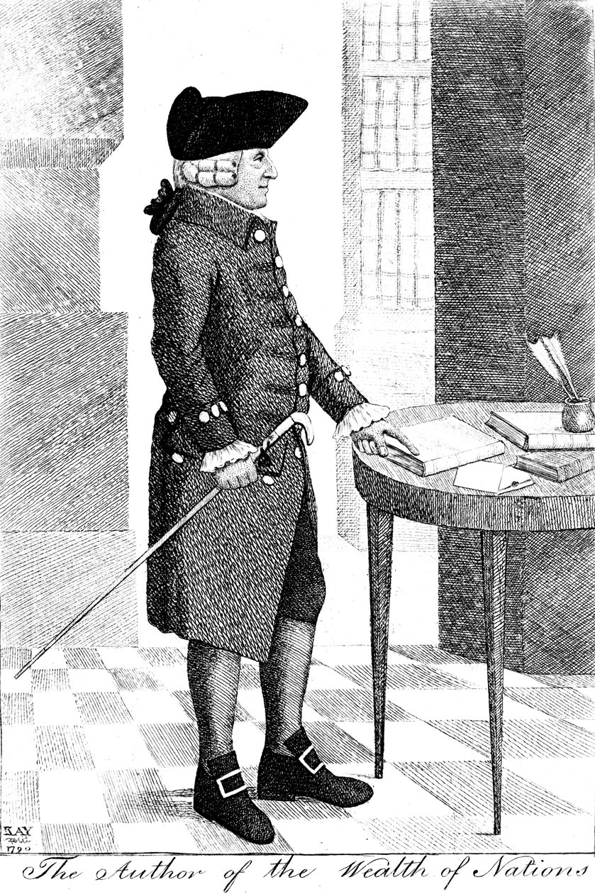 Adam Smith 1723-1790, skót filozófus és közgazdász, 1790 alkotó: John Kay