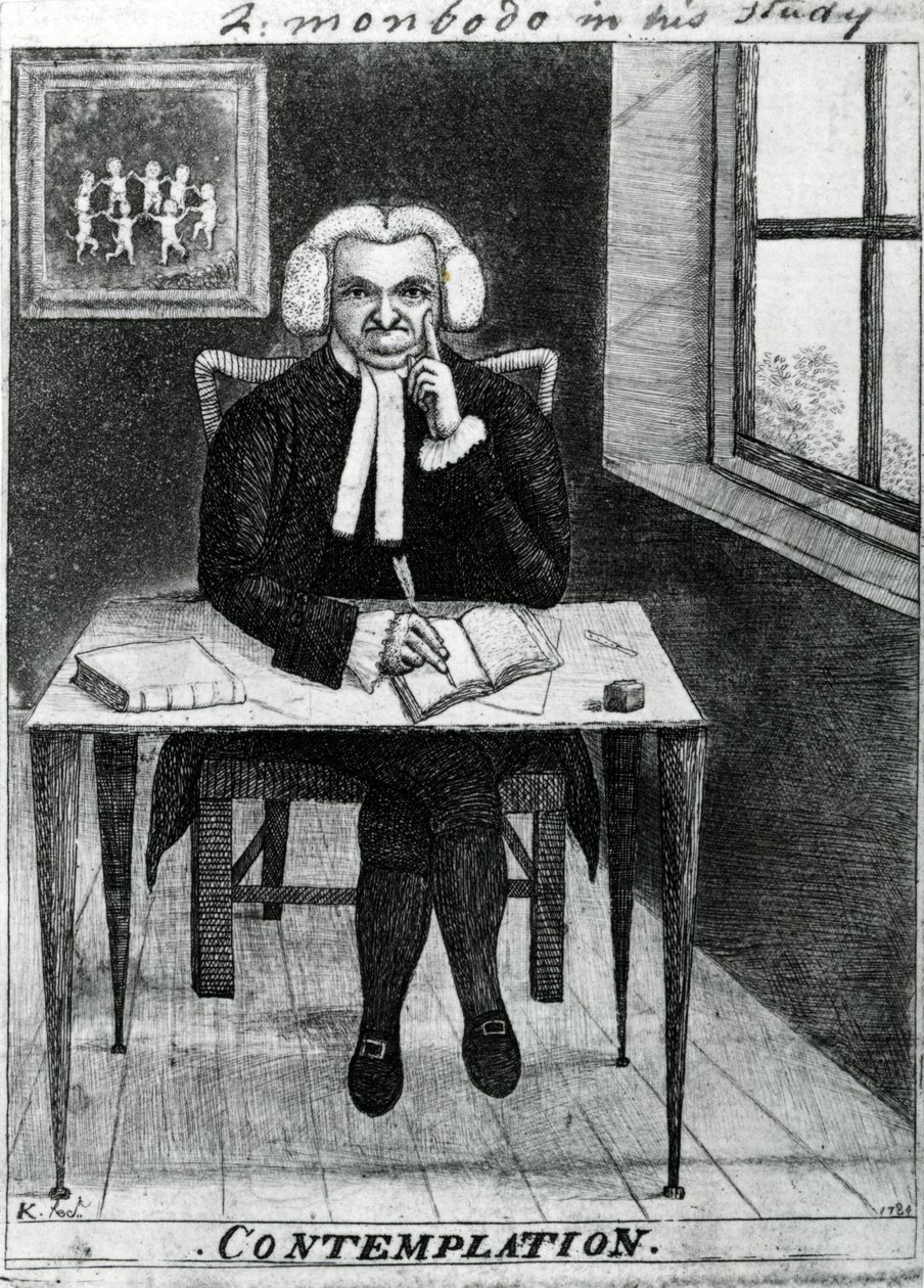 Szemlélődés – Lord Monboddo tanulmányában, 1784 alkotó: John Kay