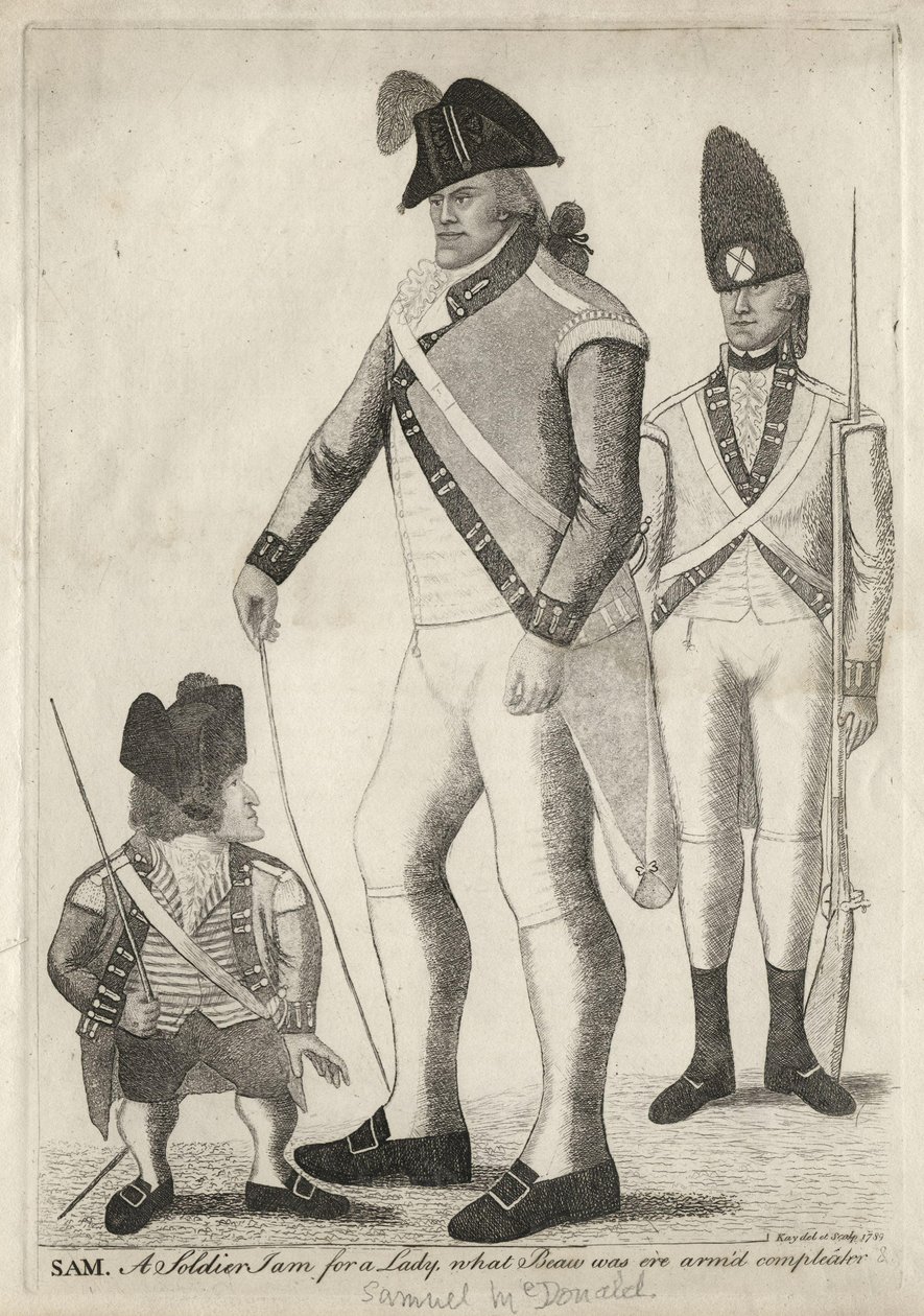 George ("Geordie") Cranstoun; Samuel McDonald; Ismeretlen férfi, írta: John Kay alkotó: John Kay
