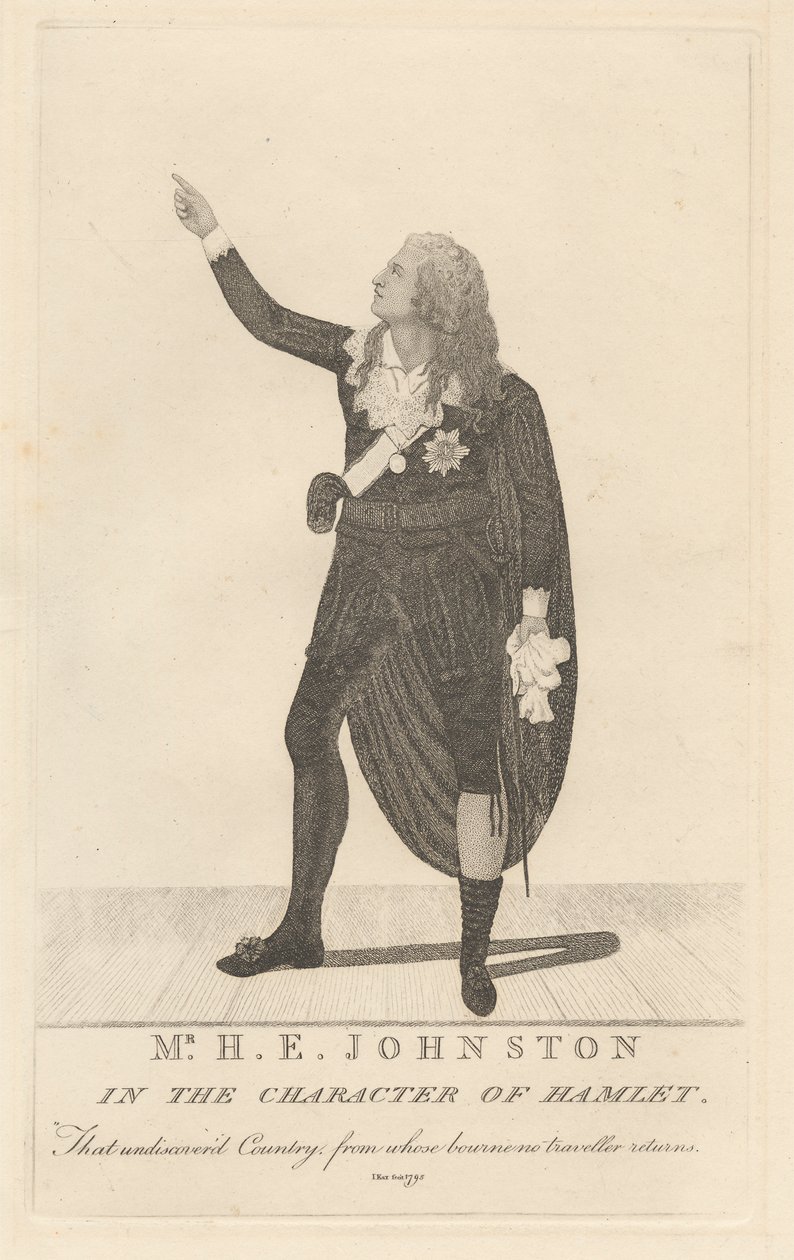 Mr. H. E. Johnston a Hamlet karakterében alkotó: John Kay