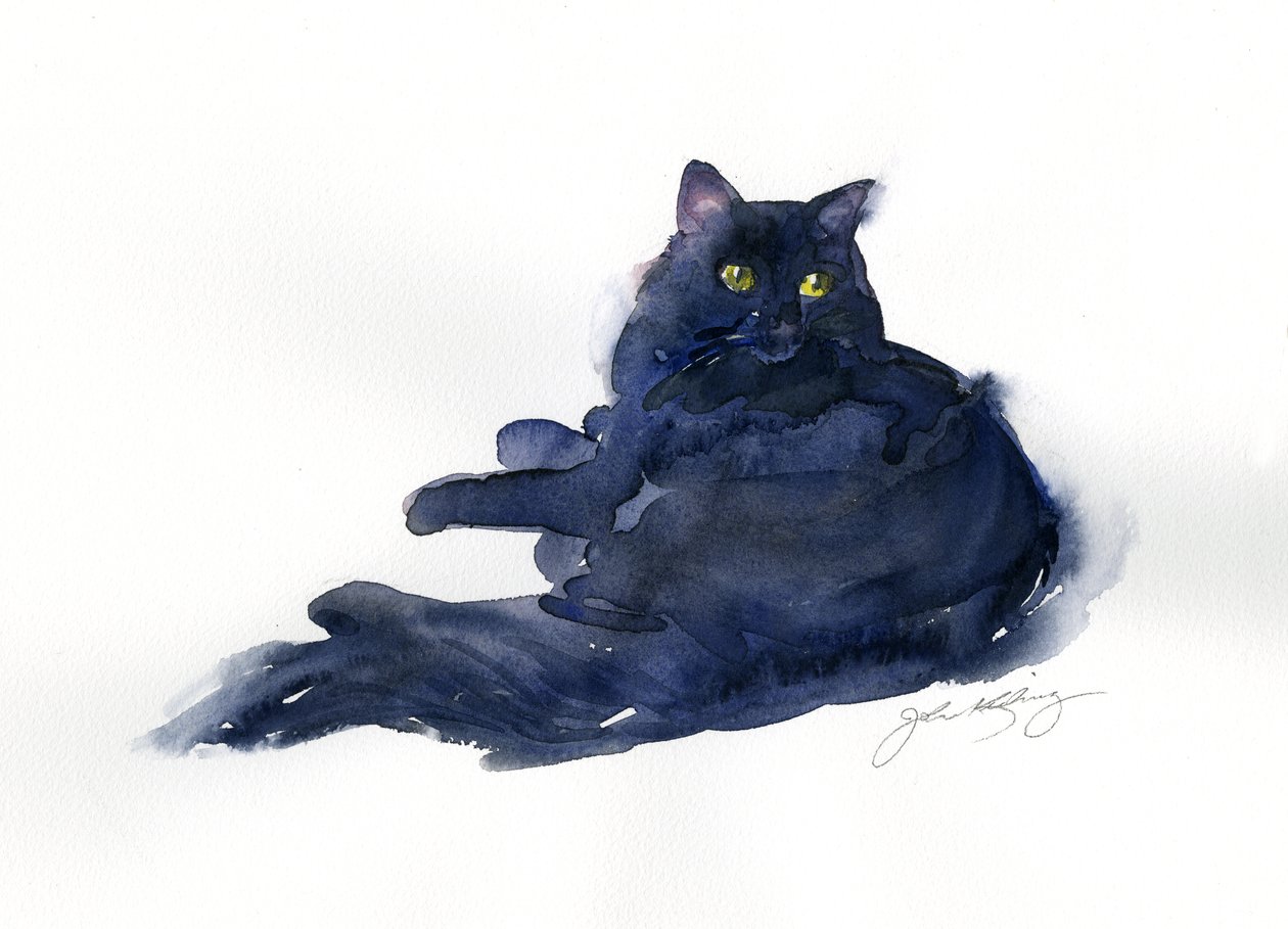 Leon portré, 2014, (akvarell) alkotó: John Keeling