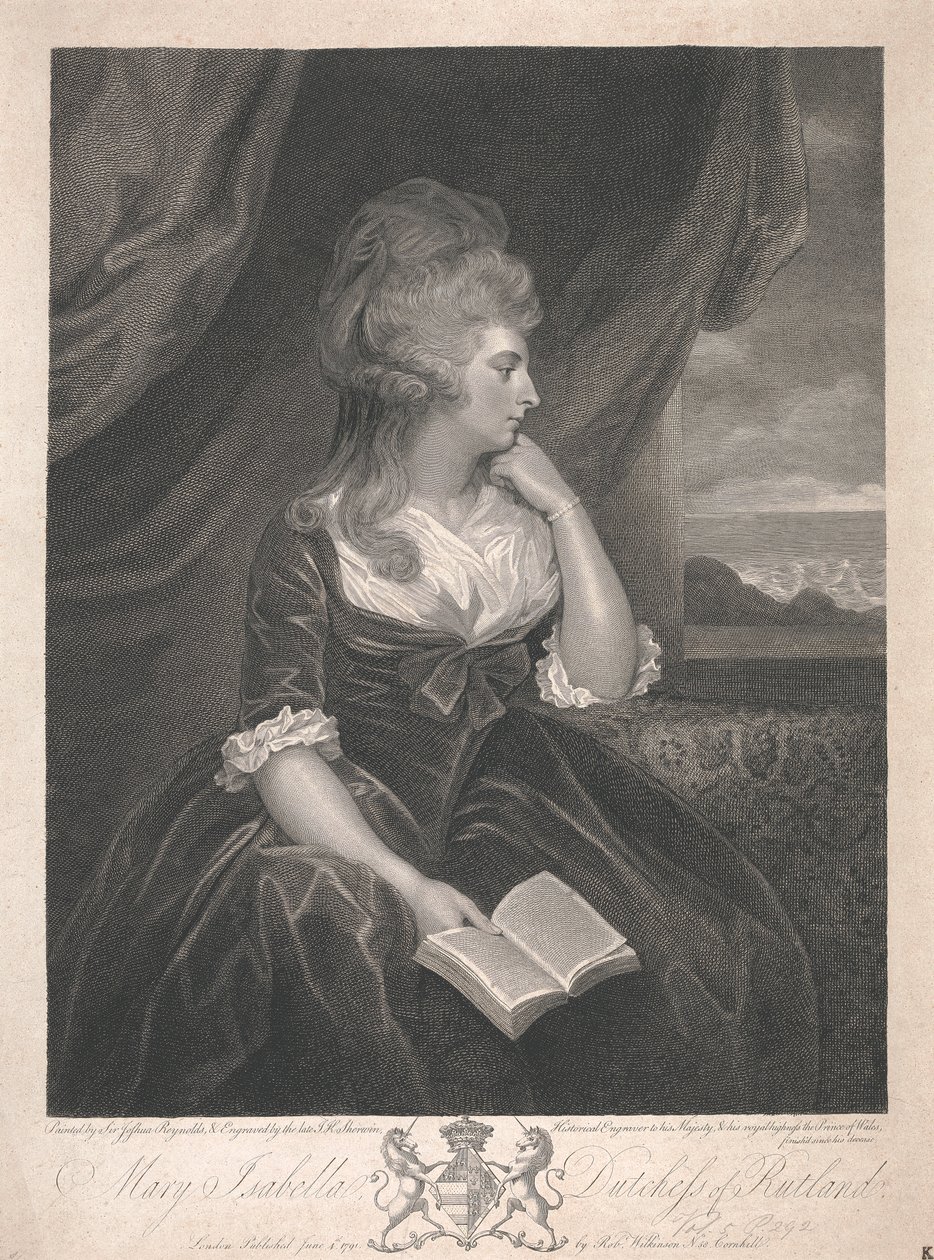 Mary Isabella Manners (született Somerset), Rutland hercegnője alkotó: John Keyse Sherwin