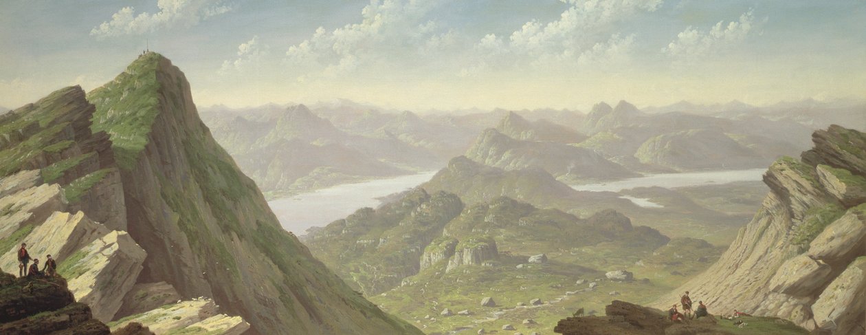 Északnyugati kilátás a Ben Lomondtól alkotó: John Knox