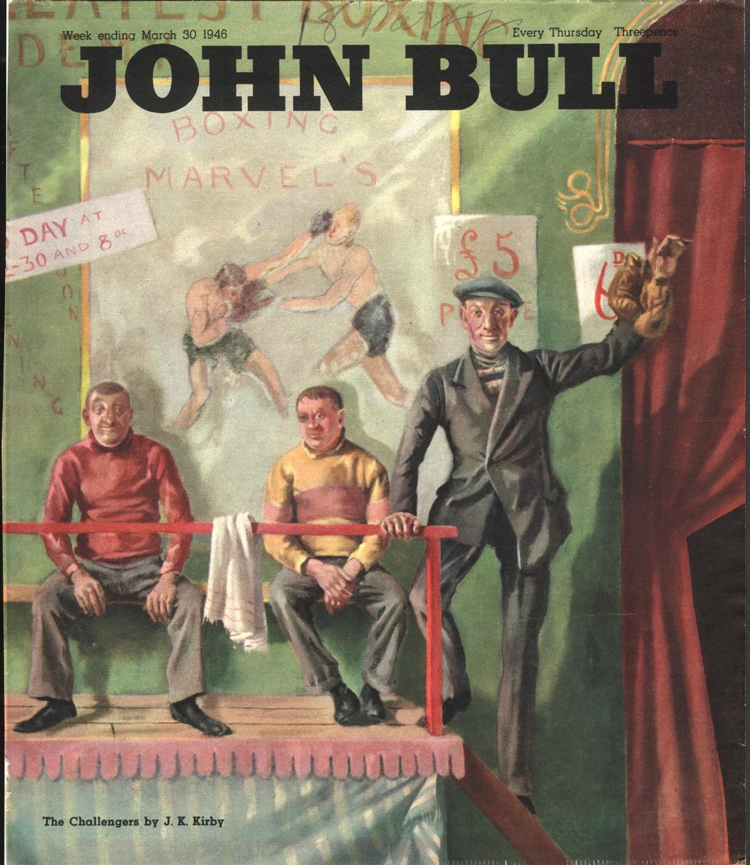 A „John Bull” címlapja, 1946. március (színes litó) alkotó: John Kynnersley Kirby