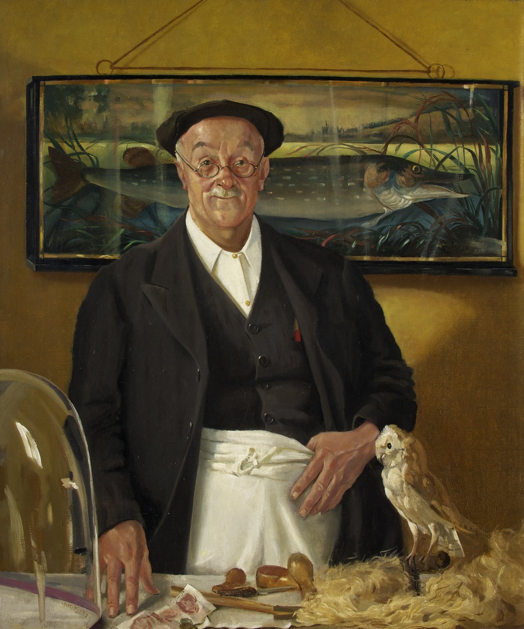Mr. Chopping the Taxidermist (olaj, vászon) alkotó: John Kynnersley Kirby