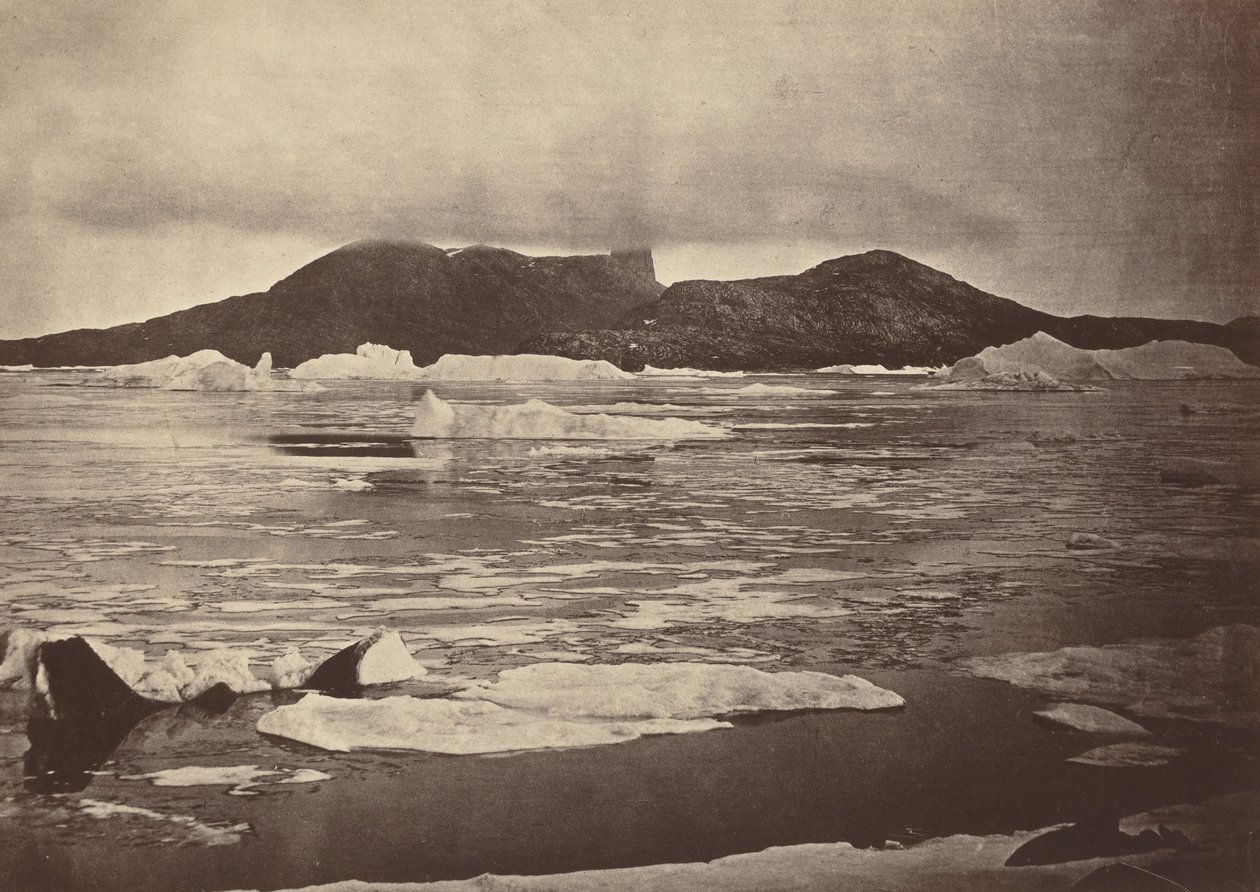 A sarkvidéki régiók: 92. sz.* Az ördög hüvelykujja részben ködbe burkolózott..., 1869 alkotó: John L Dunmore