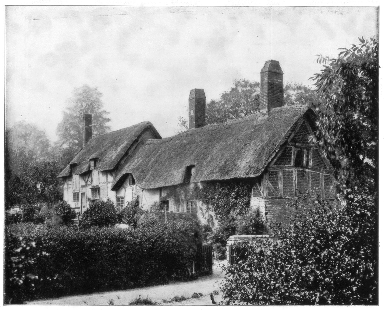 Anne Hathaways Cottage, Stratford-On-Avon, Anglia, 19. század vége. alkotó: John L. Stoddard