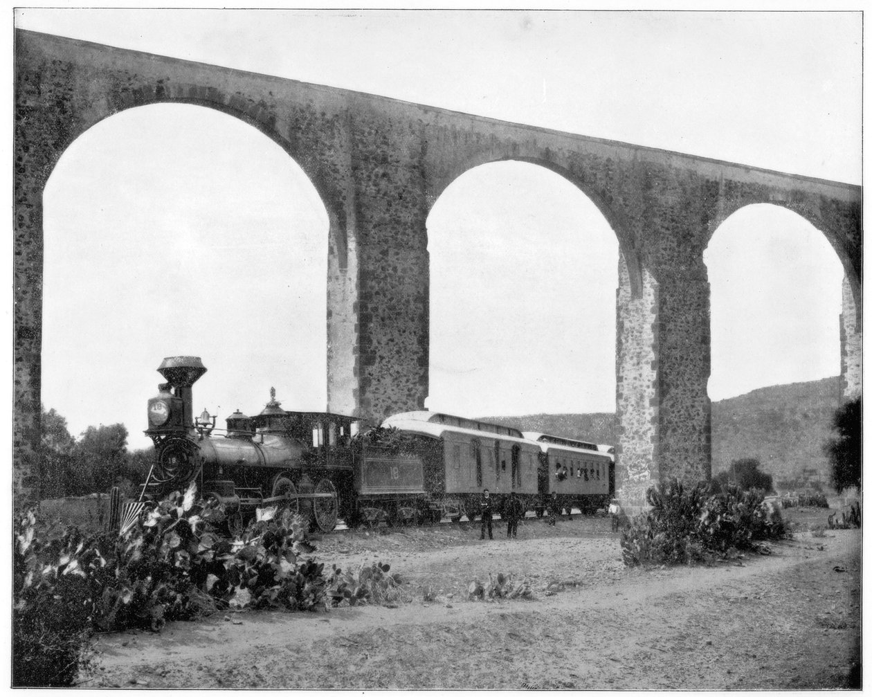 Vízvezeték a mexikói Queretaro közelében, a 19. század végén alkotó: John L. Stoddard