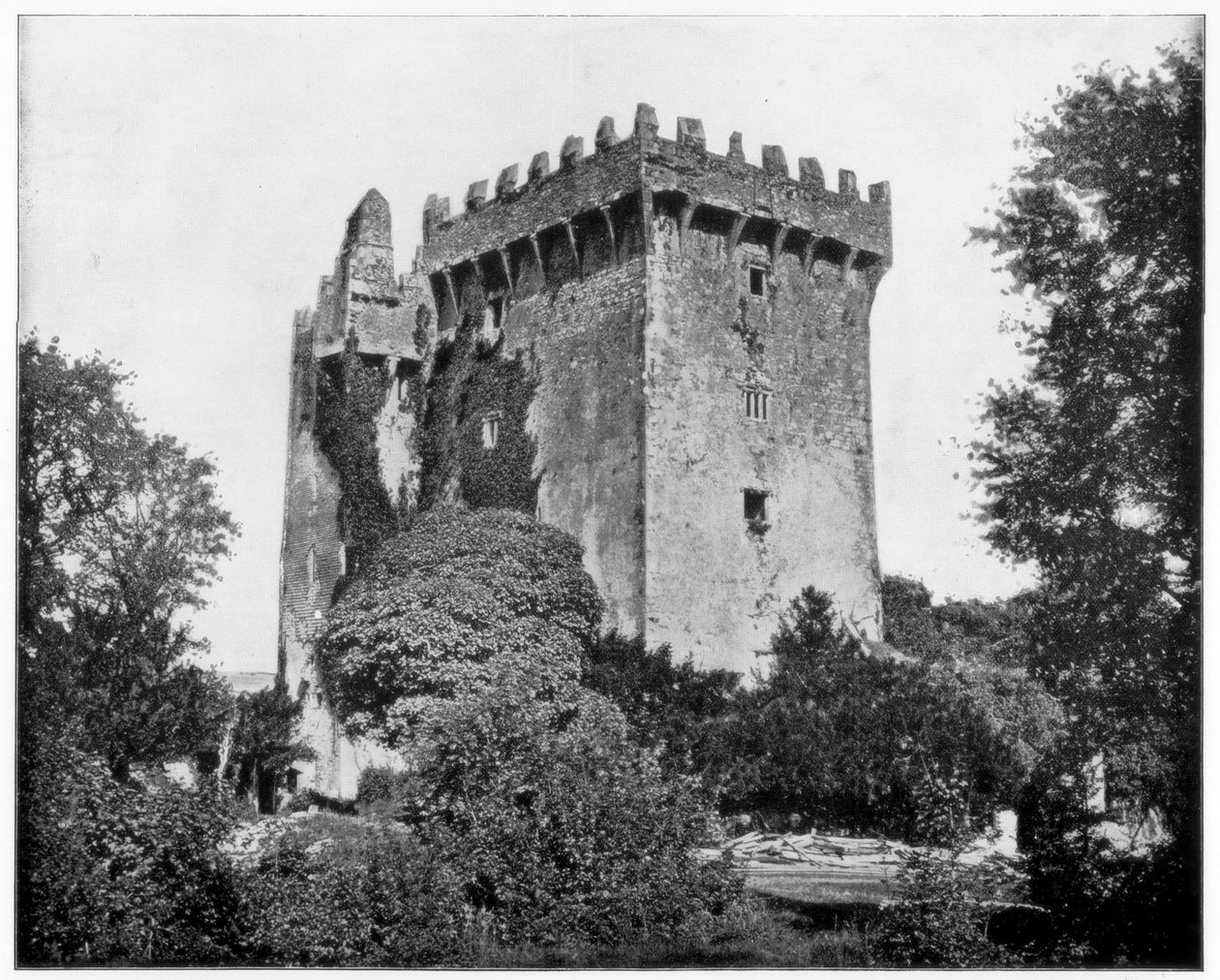 Blarney kastély, Írország, 19. század. alkotó: John L. Stoddard