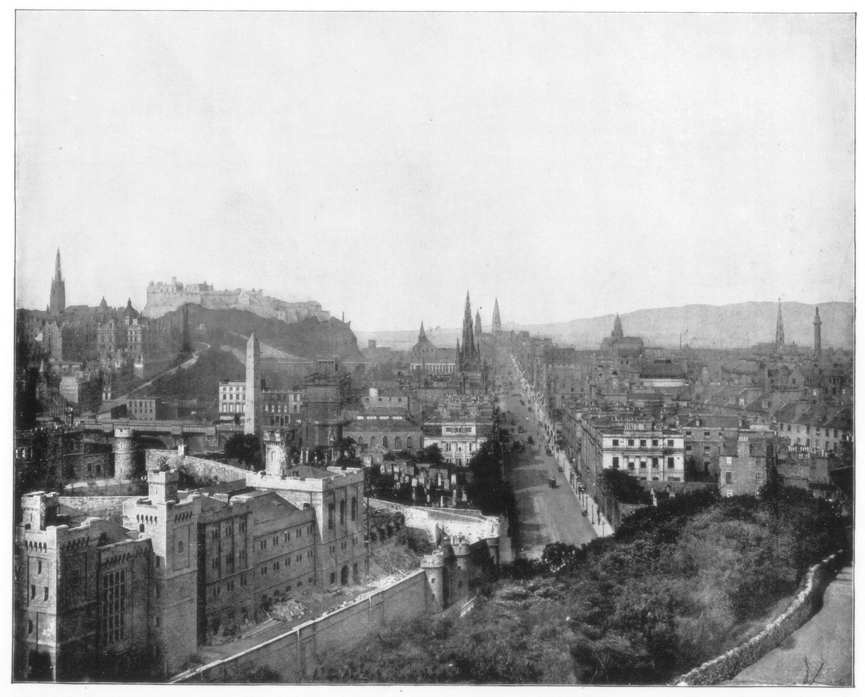 Edinburgh és Scotts emlékmű, 19. század vége alkotó: John L. Stoddard