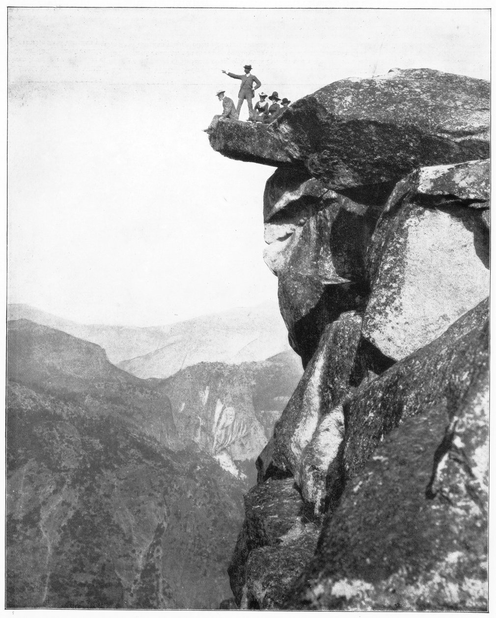 Glacier Point, Yosemite Valley, California, USA, 19. század vége. alkotó: John L. Stoddard