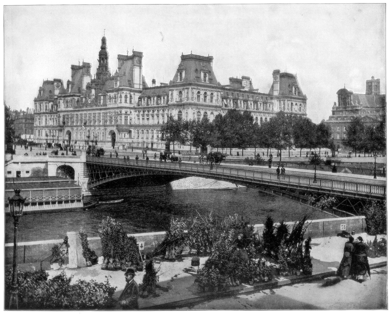 Hotel de Ville, Párizs, 19. század vége alkotó: John L. Stoddard