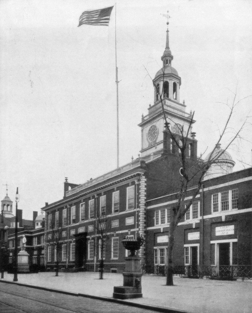 Independence Hall, Philadelphia, USA, 19. század vége. alkotó: John L. Stoddard
