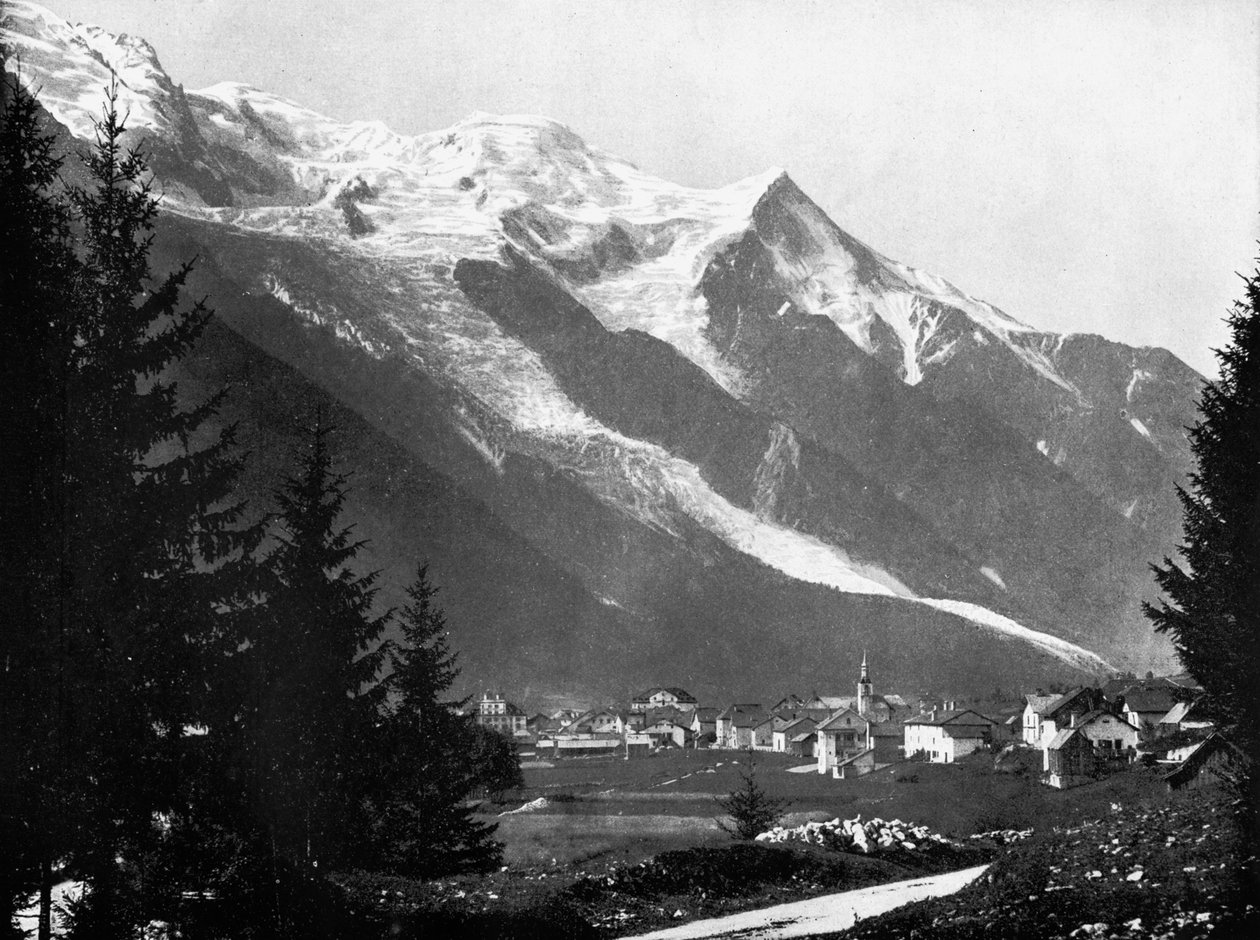 Mont Blanc Svájcból, 1893. alkotó: John L. Stoddard