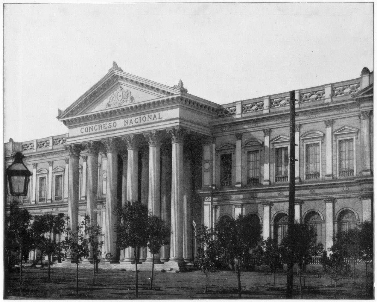 Nemzeti Kongresszus, Santiago, Chile, 19. század vége. alkotó: John L. Stoddard