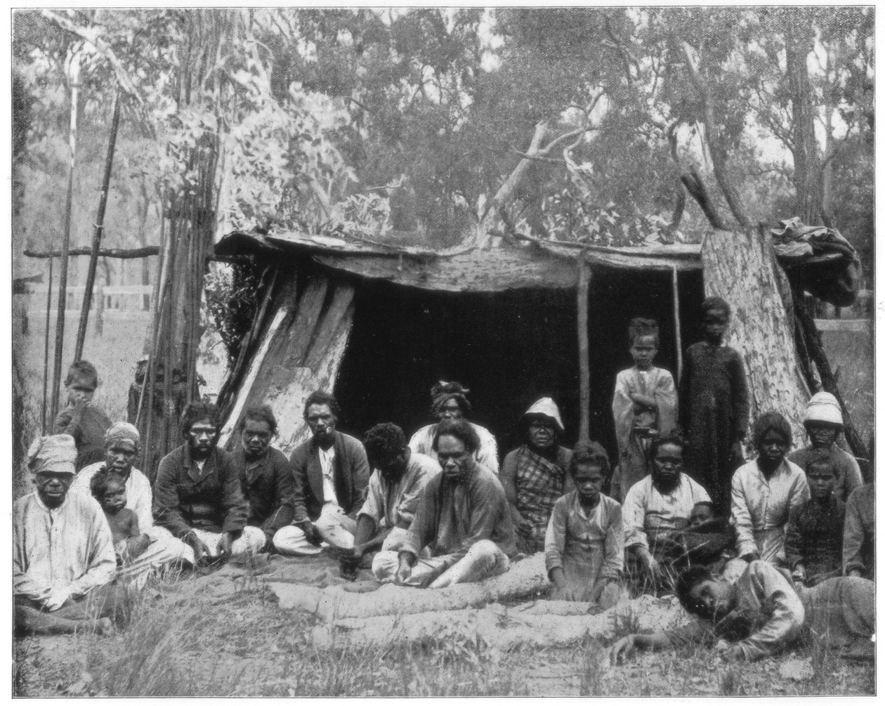 Az ausztráliai Queensland őslakosai a 19. század végén alkotó: John L. Stoddard