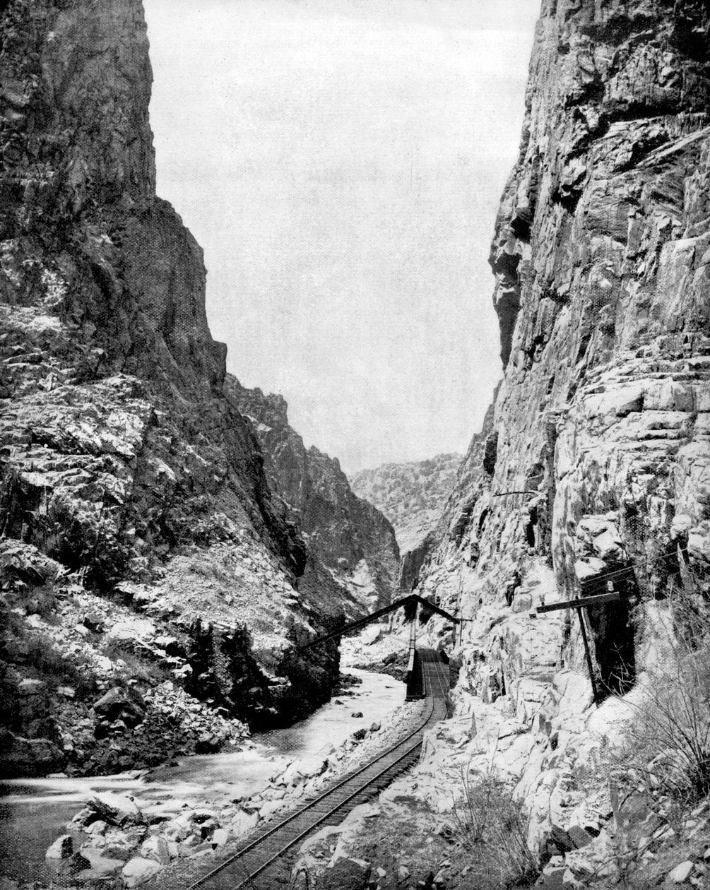 Royal Gorge, Colorado, USA, 1893. alkotó: John L. Stoddard