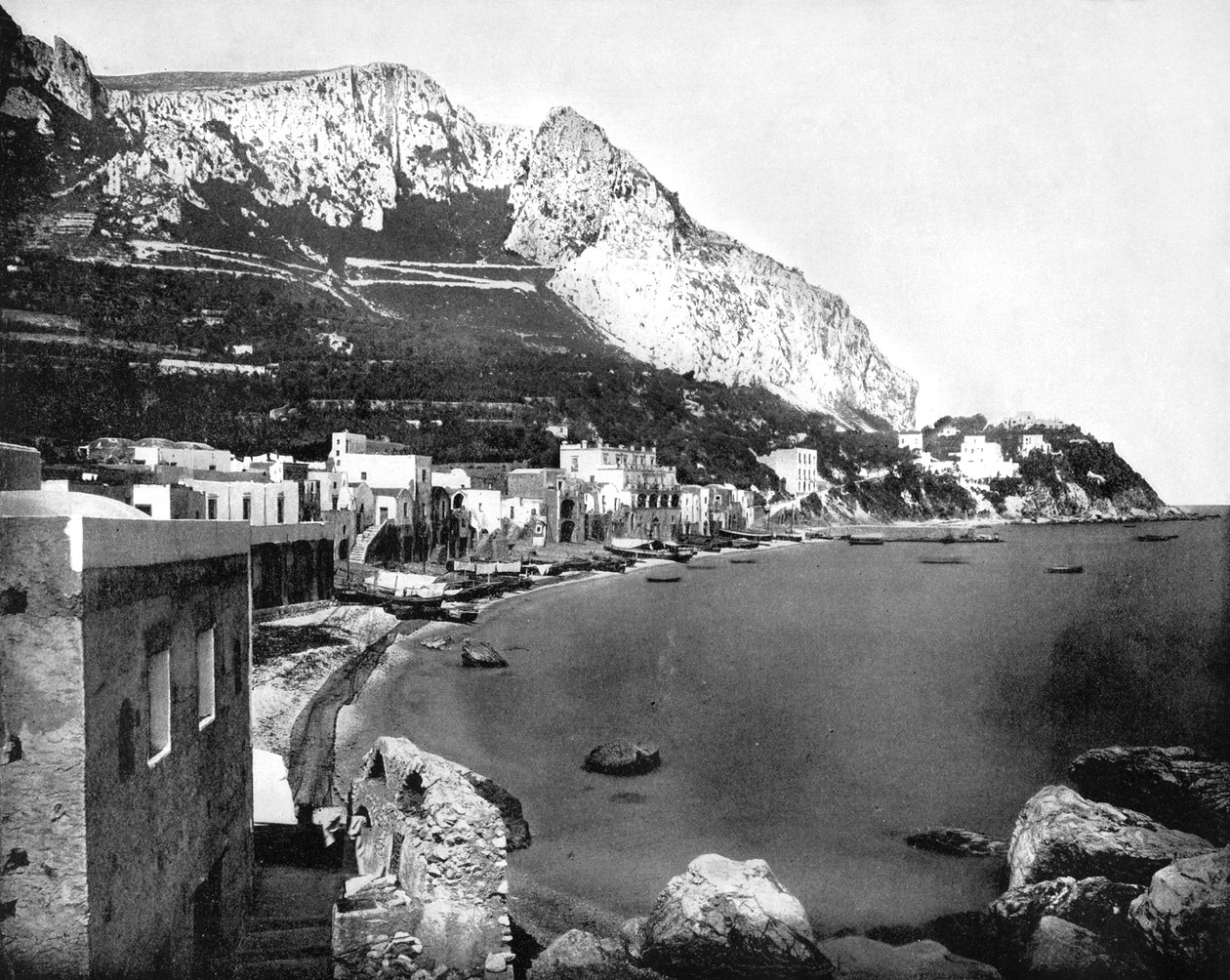 A Marina, Capri, Olaszország, 1893. alkotó: John L. Stoddard